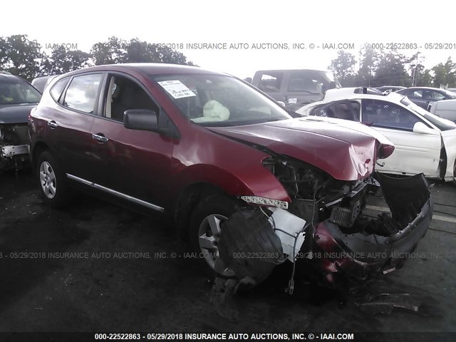JN8AS5MT1DW021446 - 2013 NISSAN ROGUE S/SV RED photo 1