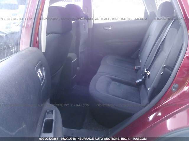 JN8AS5MT1DW021446 - 2013 NISSAN ROGUE S/SV RED photo 8
