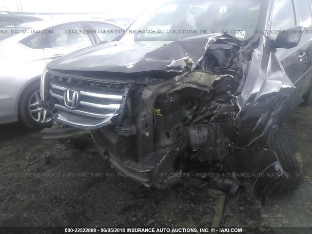 5FNYF4H7XDB057890 - 2013 HONDA PILOT EXLN BROWN photo 6