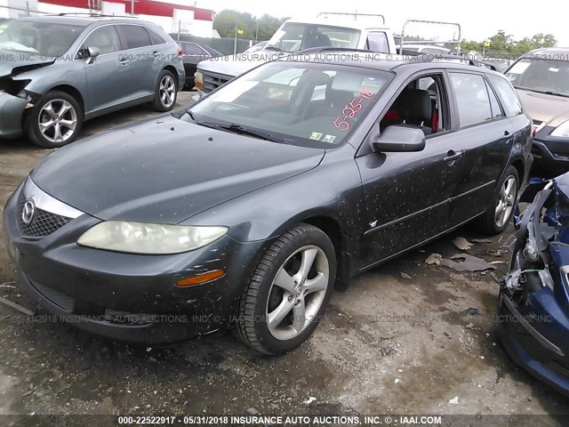 1YVHP82D155M63928 - 2005 MAZDA 6 S GRAY photo 2