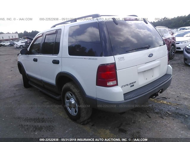 1FMZU63K33UC10838 - 2003 FORD EXPLORER XLT/XLT SPORT/NBX 白色 照片 3