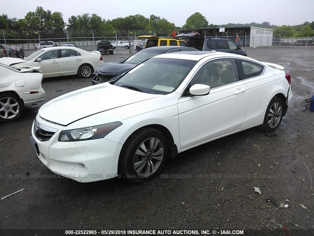 1HGCS1B82BA013928 - 2011 HONDA ACCORD EXL WHITE photo 2