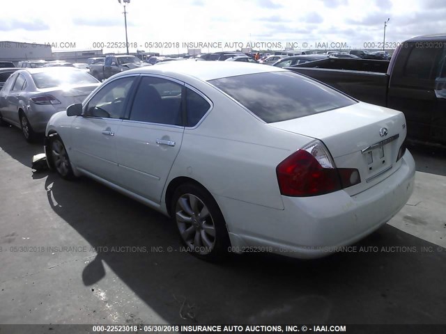 JNKAY01E17M300574 - 2007 INFINITI M35 SPORT WHITE photo 3