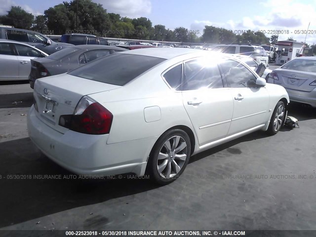 JNKAY01E17M300574 - 2007 INFINITI M35 SPORT WHITE photo 4