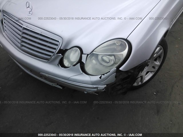 WDBUF70JX3A116529 - 2003 MERCEDES-BENZ E 500 SILVER photo 6