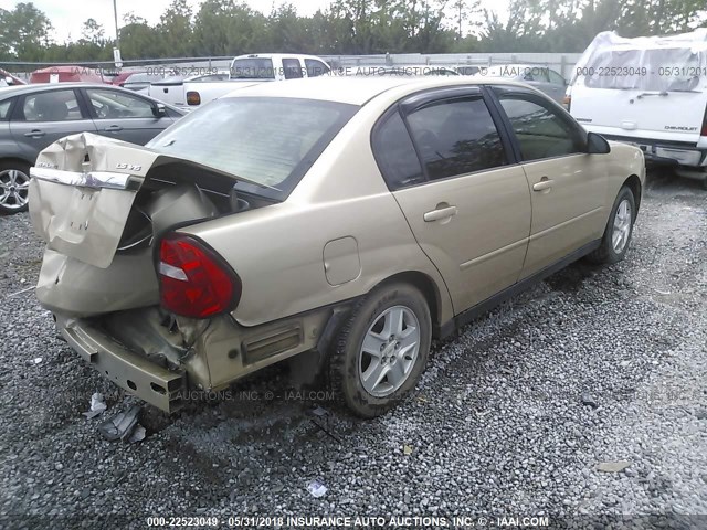 1G1ZT52824F136530 - 2004 CHEVROLET MALIBU LS 金色 照片 4
