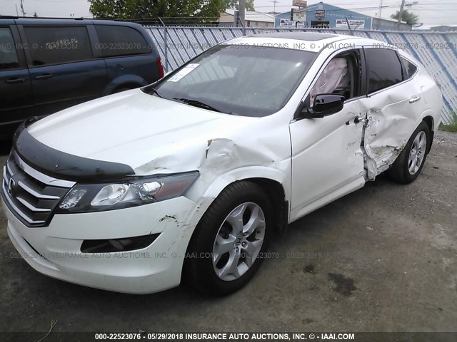 5J6TF1H56CL006934 - 2012 HONDA CROSSTOUR EXL WHITE photo 2