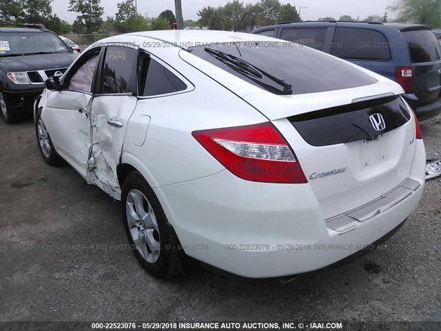 5J6TF1H56CL006934 - 2012 HONDA CROSSTOUR EXL WHITE photo 3