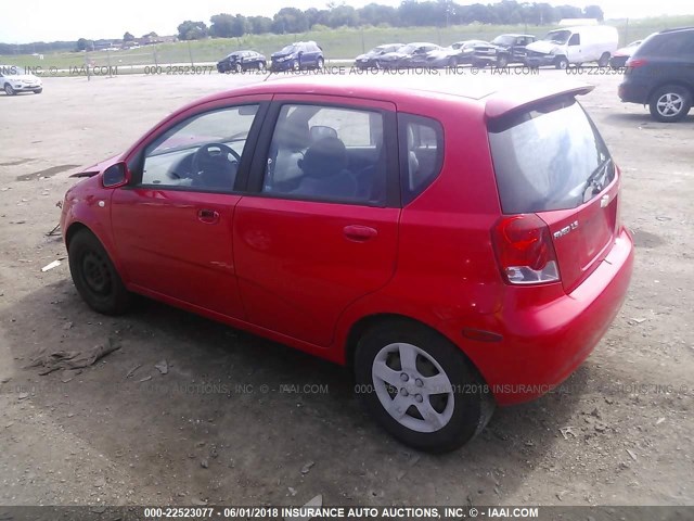KL1TD626X5B301612 - 2005 CHEVROLET AVEO LS 红色 照片 3