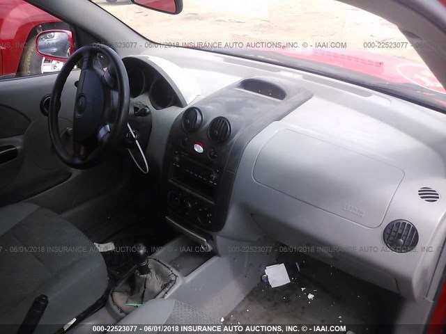 KL1TD626X5B301612 - 2005 CHEVROLET AVEO LS 红色 照片 5