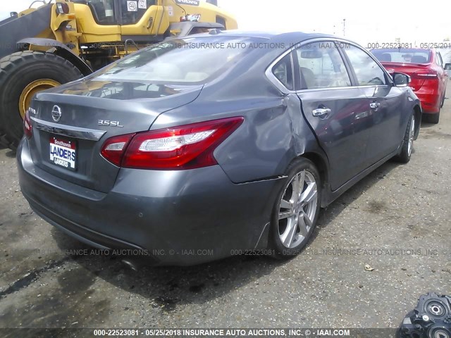 1N4BL3AP3GC271615 - 2016 NISSAN ALTIMA 3.5SL/3.5 SR GRAY photo 4