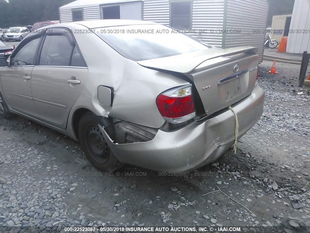 4T1BE32K75U067877 - 2005 TOYOTA CAMRY LE/XLE/SE ოქროსფერი ფოტო 6