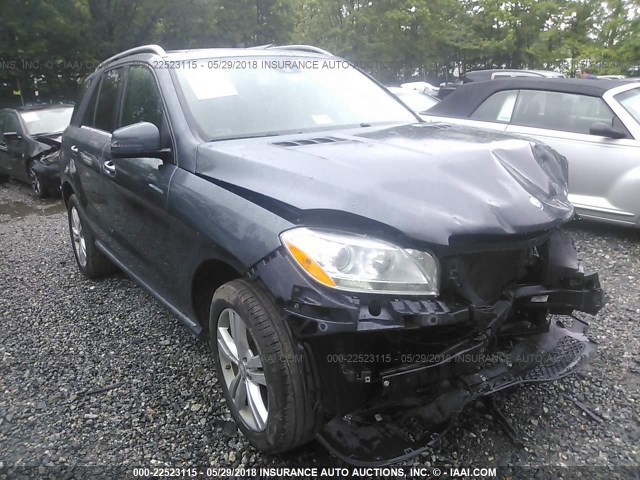 4JGDA5HB1EA270921 - 2014 MERCEDES-BENZ ML 350 4MATIC BLUE photo 1
