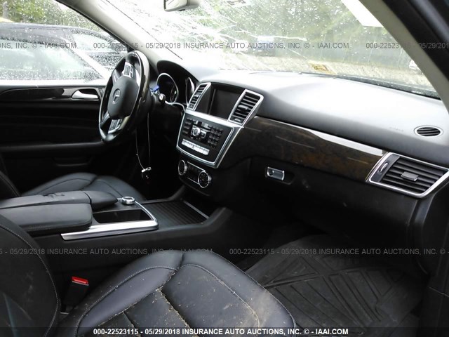 4JGDA5HB1EA270921 - 2014 MERCEDES-BENZ ML 350 4MATIC BLUE photo 5