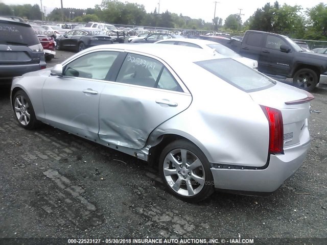 1G6AB5RX4E0174286 - 2014 CADILLAC ATS LUXURY SILVER photo 3