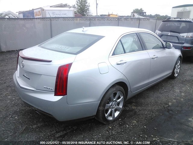 1G6AB5RX4E0174286 - 2014 CADILLAC ATS LUXURY SILVER photo 4