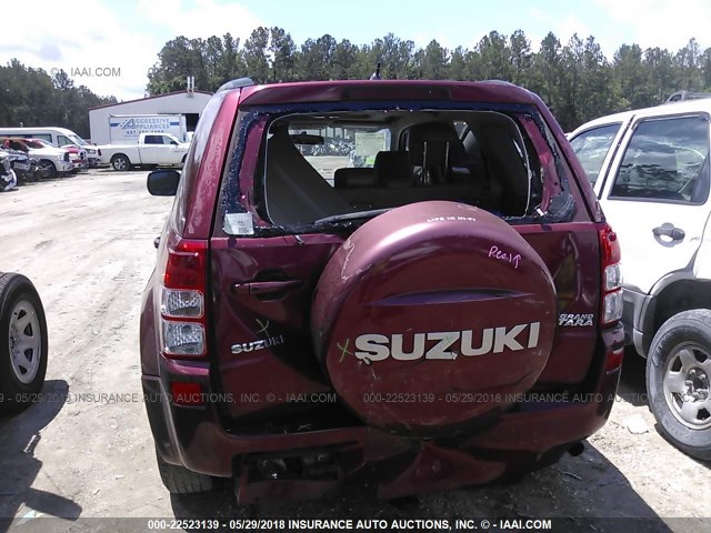 JS3TE947274201039 - 2007 SUZUKI GRAND VITARA LUXURY RED photo 6