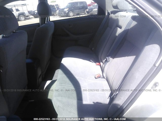 4T1BG22K81U020064 - 2001 TOYOTA CAMRY CE/LE/XLE SILVER photo 8