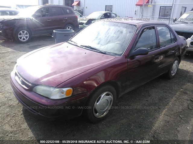 1NXBR12E2YZ355703 - 2000 TOYOTA COROLLA VE/CE/LE 红色 照片 2