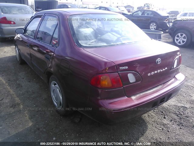 1NXBR12E2YZ355703 - 2000 TOYOTA COROLLA VE/CE/LE 红色 照片 3