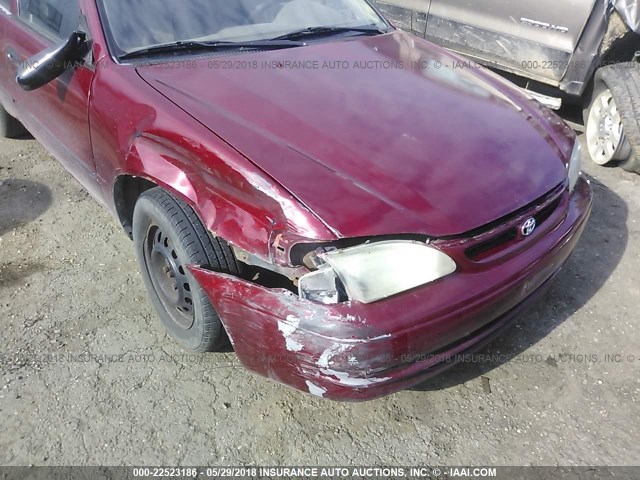 1NXBR12E2YZ355703 - 2000 TOYOTA COROLLA VE/CE/LE RED photo 6