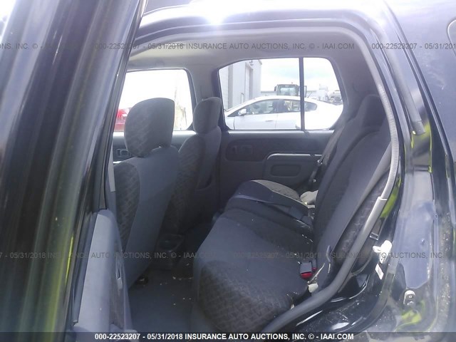 5N1ED28T01C596405 - 2001 NISSAN XTERRA XE/SE BLACK photo 8