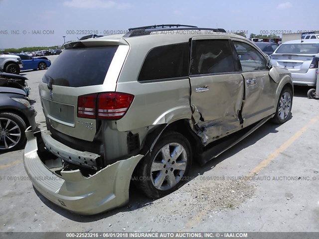 3D4PG6FV8AT108583 - 2010 DODGE JOURNEY R/T GOLD photo 4