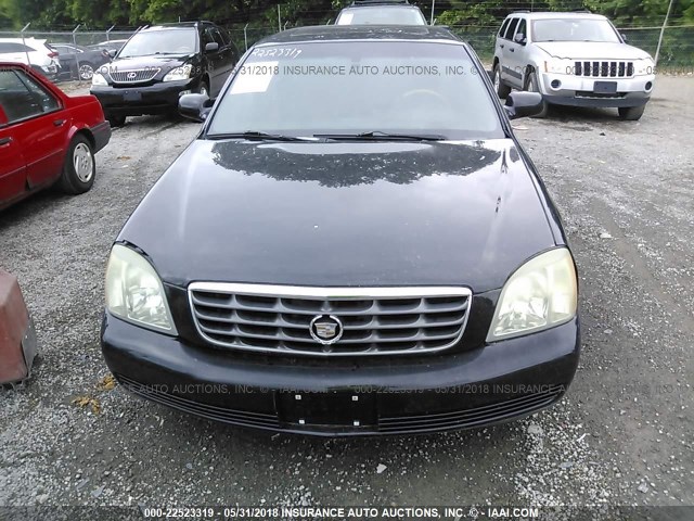 1G6KE57Y34U133520 - 2004 CADILLAC DEVILLE DHS BLACK photo 6