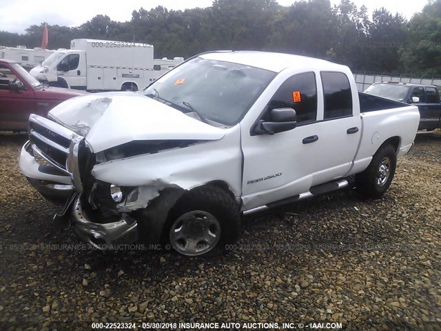 3D7KS28C85G815391 - 2005 DODGE RAM 2500 ST/SLT WHITE photo 2