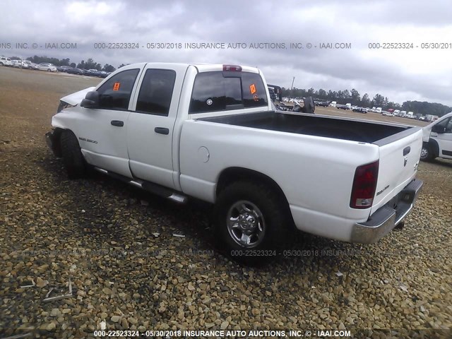 3D7KS28C85G815391 - 2005 DODGE RAM 2500 ST/SLT WHITE photo 3