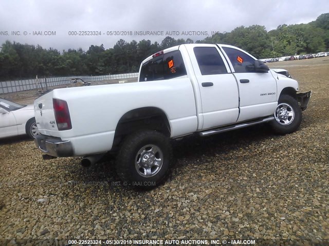 3D7KS28C85G815391 - 2005 DODGE RAM 2500 ST/SLT 白色 照片 4