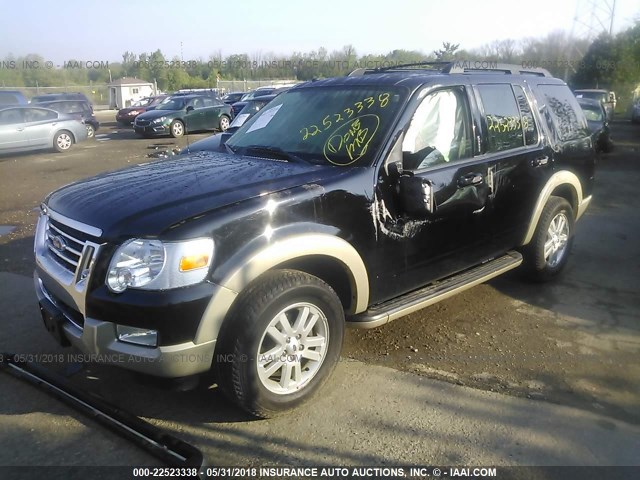 1FMEU74E89UA39770 - 2009 FORD EXPLORER EDDIE BAUER BLACK photo 2