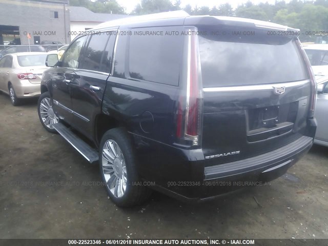 1GYS4DKJ4GR120006 - 2016 CADILLAC ESCALADE PLATINUM BLACK photo 3