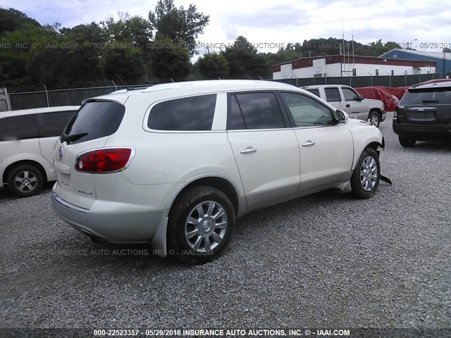 5GAKRCED8CJ167041 - 2012 BUICK ENCLAVE WHITE photo 4