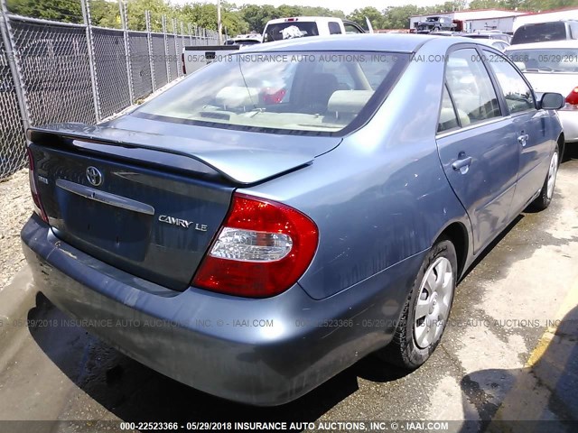 4T1BE32K04U937578 - 2004 TOYOTA CAMRY LE/XLE/SE Mavi foto 4