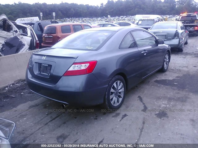 2HGFG12999H512910 - 2009 HONDA CIVIC EXL GRAY photo 4