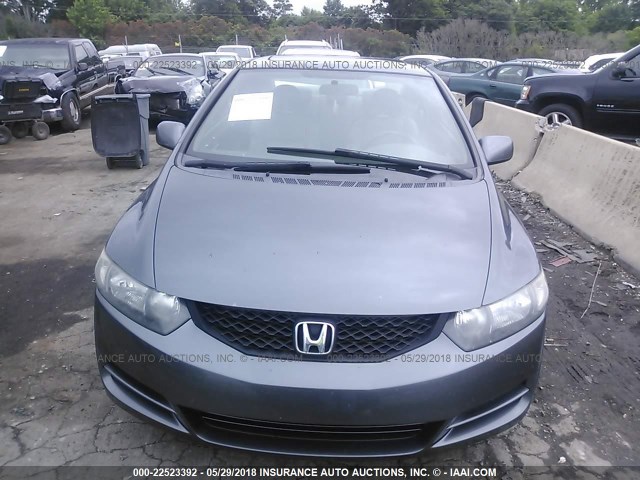2HGFG12999H512910 - 2009 HONDA CIVIC EXL GRAY photo 6