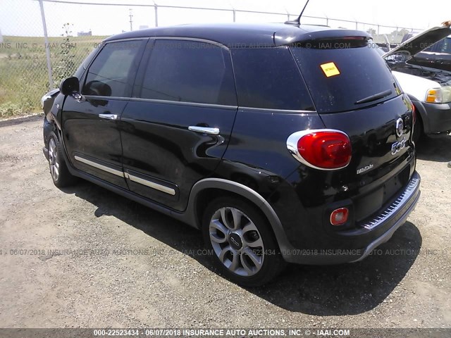 ZFBCFADH3FZ033986 - 2015 FIAT 500L TREKKING BLACK photo 3