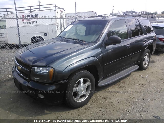 1GNDT13S062147175 - 2006 CHEVROLET TRAILBLAZER LS/LT GREEN photo 2