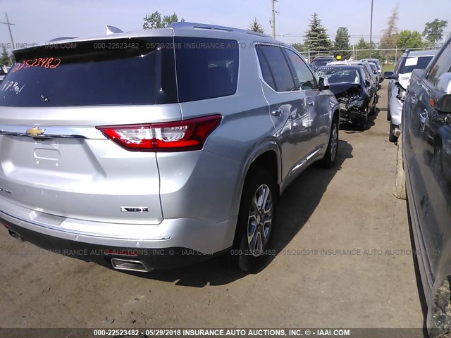 1GNEVJKW4JJ231159 - 2018 CHEVROLET TRAVERSE PREMIER SILVER photo 4