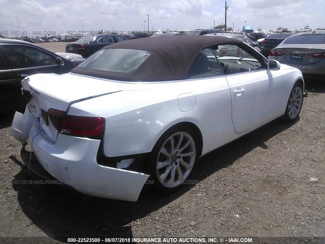 WAUJFAFH7EN013955 - 2014 AUDI A5 PREMIUM PLUS WHITE photo 4