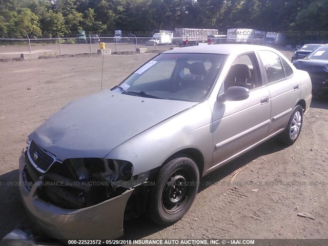 3N1CB51D72L588039 - 2002 NISSAN SENTRA XE/GXE GRAY photo 2