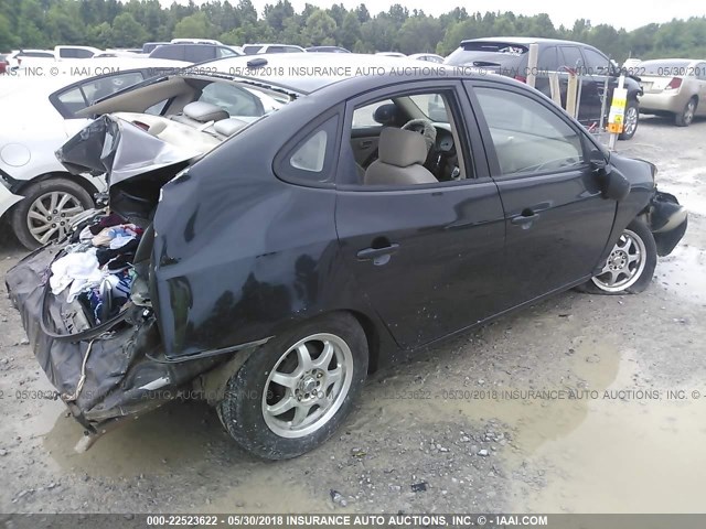 KMHDU46D28U497995 - 2008 HYUNDAI ELANTRA GLS/SE/LIMITED BLACK photo 4