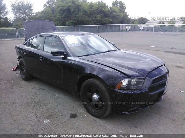 2B3CL1CT4BH565304 - 2011 DODGE CHARGER POLICE BLACK photo 1