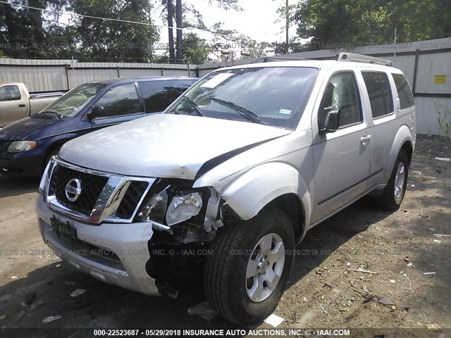 5N1AR1NN5CC621852 - 2012 NISSAN PATHFINDER S/LE/SE GRAY photo 2