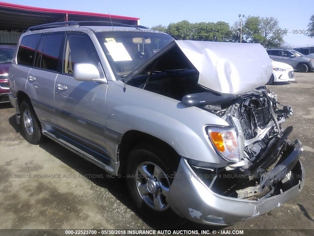 JTEHT05J922028653 - 2002 TOYOTA LAND CRUISER  SILVER photo 1