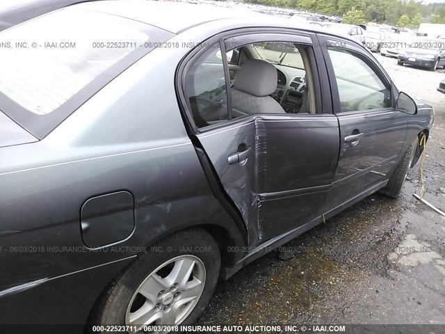 1G1ZT54855F178267 - 2005 CHEVROLET MALIBU LS 灰色 照片 6