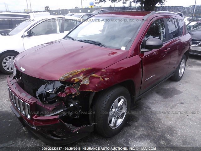 1C4NJCBA4ED593761 - 2014 JEEP COMPASS SPORT RED photo 6