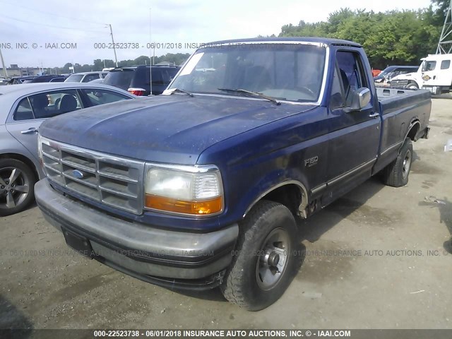 1FTEF14Y3TLA36407 - 1996 FORD F150 Mavi foto 2