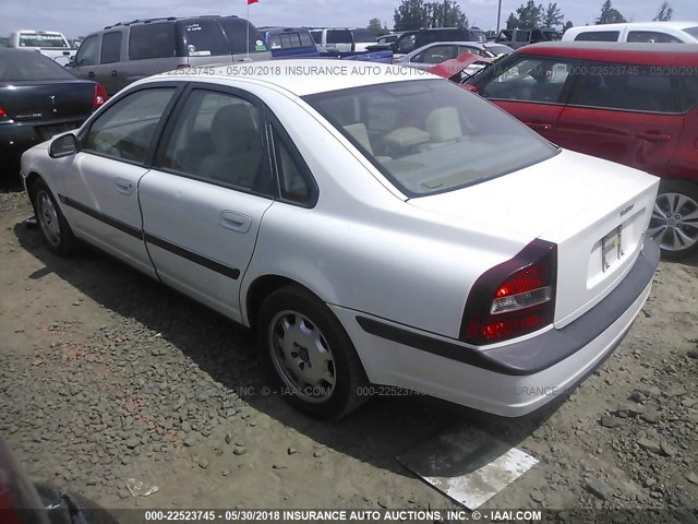 YV1TS94D511157442 - 2001 VOLVO S80 WHITE photo 3